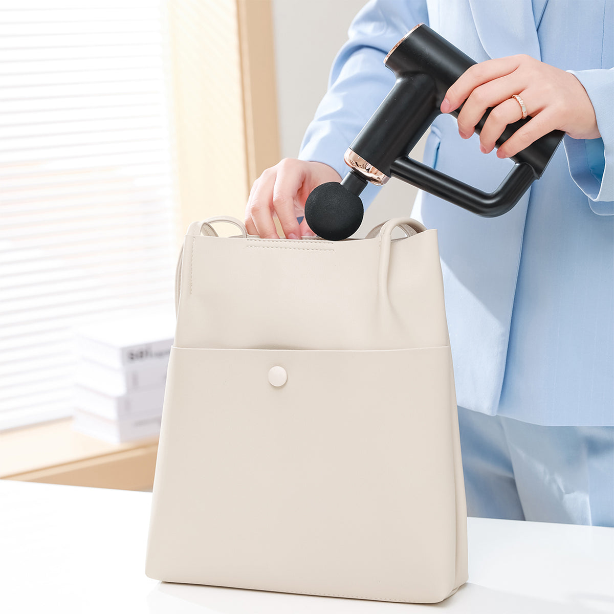 ZTECH Cordless Massage Gun with 4 Attachments